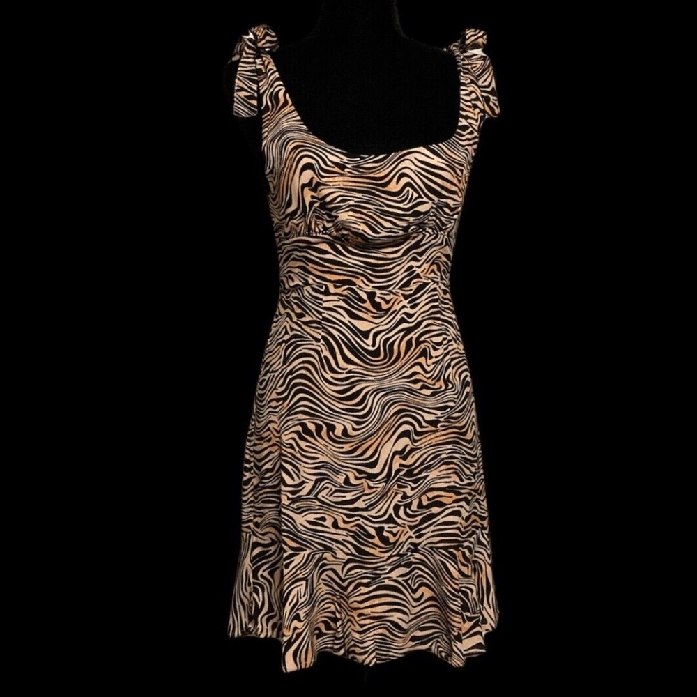 L Space - Vivienne Animal Print Mini Dress - Size 6